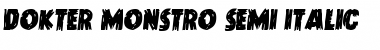 Download Dokter Monstro Semi-Italic Font Download Dokter Monstro Semi-Italic Font