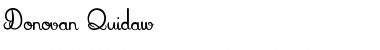 Download Donovan Quidaw Font Download Donovan Quidaw Font