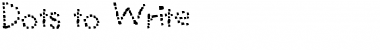 Download Dots to Write Font Download Dots to Write Font