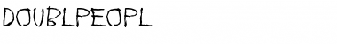 Download Doublpeopl Font Download Doublpeopl Font