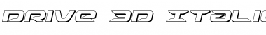 Download Drive 3D Italic Font Download Drive 3D Italic Font