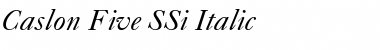 Download Caslon Five SSi Font Download Caslon Five SSi Font