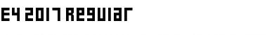 Download E4 2017 Font Download E4 2017 Font