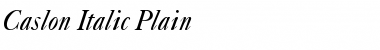 Download Caslon Italic Font Download Caslon Italic Font