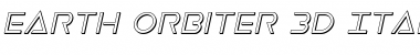 Download Earth Orbiter 3D Italic Font Download Earth Orbiter 3D Italic Font