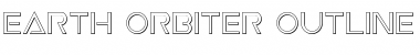 Download Earth Orbiter Outline Font Download Earth Orbiter Outline Font