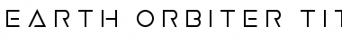Download Earth Orbiter Title Font Download Earth Orbiter Title Font