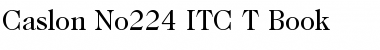 Download Caslon No224 ITC T Font Download Caslon No224 ITC T Font