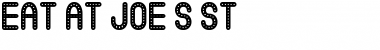 Download Eat at Joe's St Font Download Eat at Joe's St Font