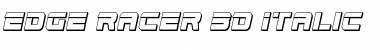 Download Edge Racer 3D Italic Font Download Edge Racer 3D Italic Font