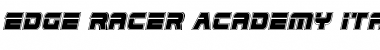 Download Edge Racer Academy Italic Font Download Edge Racer Academy Italic Font