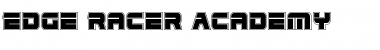 Download Edge Racer Academy Font Download Edge Racer Academy Font
