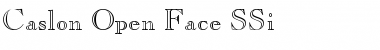 Download Caslon Open Face SSi Font Download Caslon Open Face SSi Font
