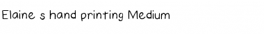Download Elaine's hand printing Font Download Elaine's hand printing Font