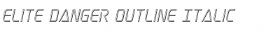 Download Elite Danger Outline Italic Font Download Elite Danger Outline Italic Font