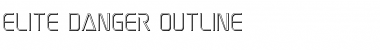 Download Elite Danger Outline Font Download Elite Danger Outline Font