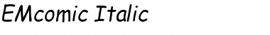 Download EMcomic-Italic Font Download EMcomic-Italic Font