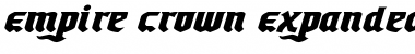 Download Empire Crown Expanded Italic Font Download Empire Crown Expanded Italic Font