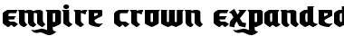 Download Empire Crown Expanded Font Download Empire Crown Expanded Font