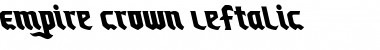 Download Empire Crown Leftalic Font Download Empire Crown Leftalic Font