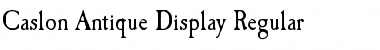 Download Caslon-Antique-Display Font Download Caslon-Antique-Display Font