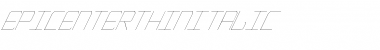 Download EpicenterThinItalic Font Download EpicenterThinItalic Font
