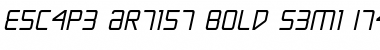 Download Escape Artist Bold Semi-Italic Font Download Escape Artist Bold Semi-Italic Font