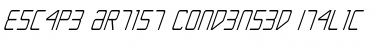 Download Escape Artist Condensed Italic Font Download Escape Artist Condensed Italic Font
