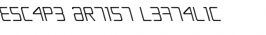 Download Escape Artist Leftalic Font Download Escape Artist Leftalic Font