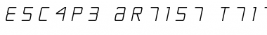Download Escape Artist Ttitle Semi-Italic Font Download Escape Artist Ttitle Semi-Italic Font