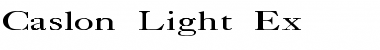 Download Caslon-Light Ex Font Download Caslon-Light Ex Font