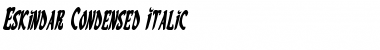 Download Eskindar Condensed Italic Font Download Eskindar Condensed Italic Font