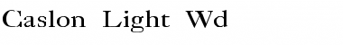 Download Caslon-Light Wd Font Download Caslon-Light Wd Font