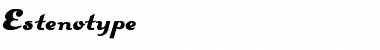 Download Estenotype Font Download Estenotype Font
