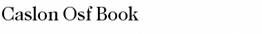 Download Caslon-Osf Font Download Caslon-Osf Font