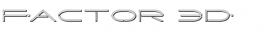 Download Factor 3D Font Download Factor 3D Font