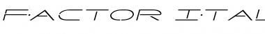 Download Factor Italic Font Download Factor Italic Font