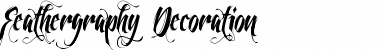 Download Feathergraphy Decoration Font Download Feathergraphy Decoration Font