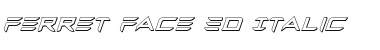 Download Ferret Face 3D Italic Font Download Ferret Face 3D Italic Font