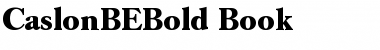 Download CaslonBEBold-Book Font Download CaslonBEBold-Book Font