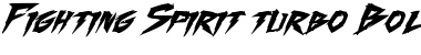Download Fighting Spirit turbo Font Download Fighting Spirit turbo Font
