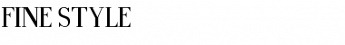 Download Fine Style Font Download Fine Style Font