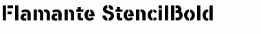 Download Flamante Stencil Font Download Flamante Stencil Font