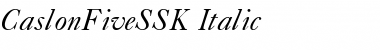 Download CaslonFiveSSK Font Download CaslonFiveSSK Font
