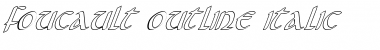 Download Foucault Outline Italic Font Download Foucault Outline Italic Font