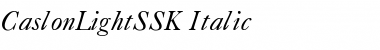 Download CaslonLightSSK Font Download CaslonLightSSK Font