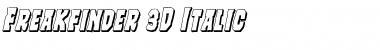 Download Freakfinder 3D Italic Font Download Freakfinder 3D Italic Font