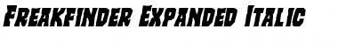 Download Freakfinder Expanded Italic Font Download Freakfinder Expanded Italic Font