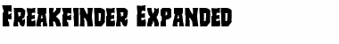 Download Freakfinder Expanded Font Download Freakfinder Expanded Font