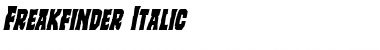 Download Freakfinder Italic Font Download Freakfinder Italic Font